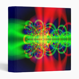Fractal Alien Time Storm 3 Ring Binder