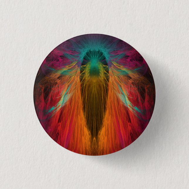 Fractal angel button (Front)