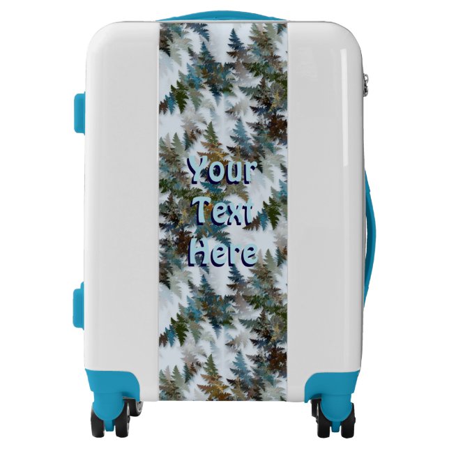 Fractal Arctic Camouflage Luggage (Front)