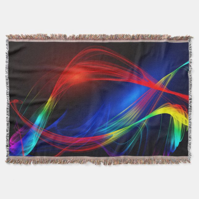 Fractal Art 10 Throw Blanket (Front)