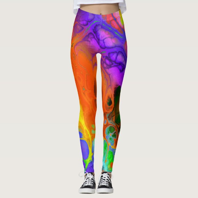 Fractal Art 19 Leggings (Front)