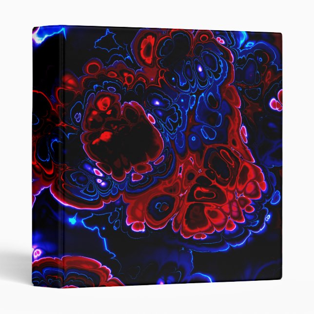 Fractal Art 2-3 3 Ring Binder (Front/Spine)