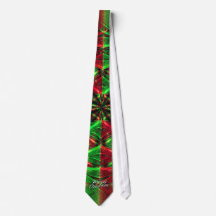 Fractal Art 39 Merry Christmas Tie