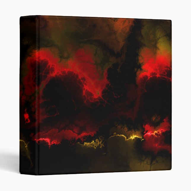 Fractal Art 3-8 3 Ring Binder (Front/Spine)