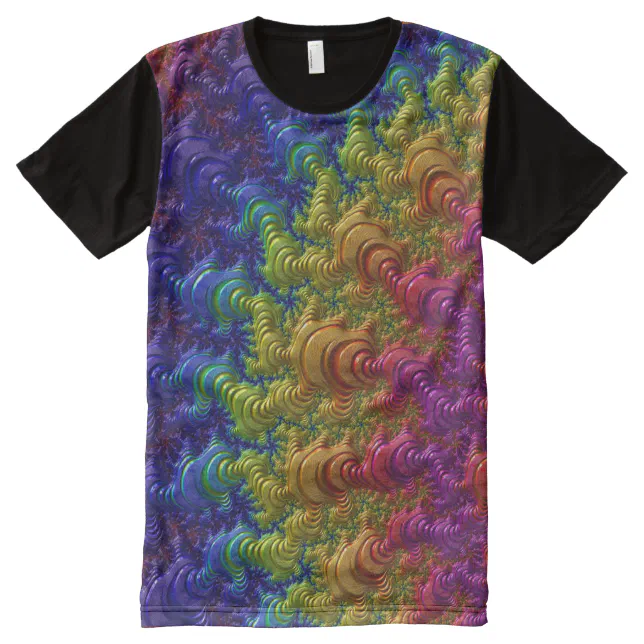 Fractal Art 50 All-Over-Print T-Shirt | Zazzle