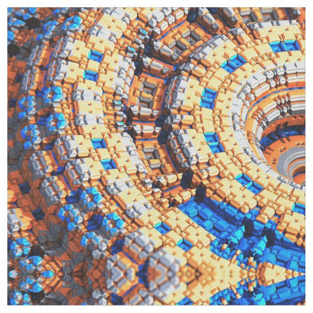 Fractal Art 78 Custom Fabrics Fabric (Close Up)