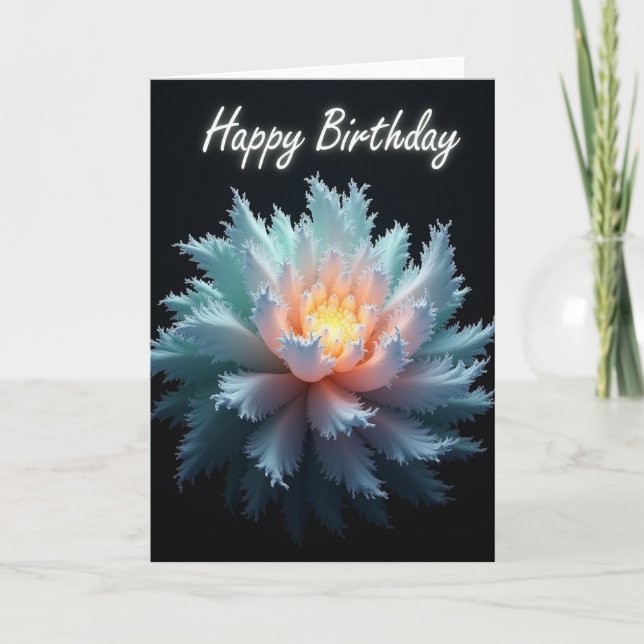 Fractal Art Birthday Card (Front)