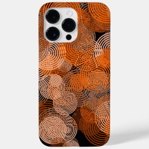Fractal Art Copper Geometric Circles Swirl Mandala Case-Mate iPhone 14 Pro Max Case