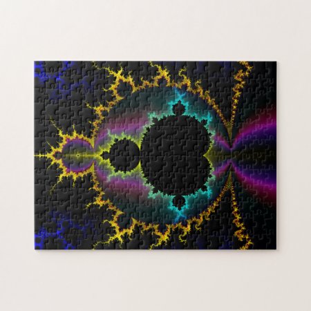 Fractal Art Electric Night Jigsaw Puzzle