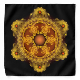 Fractal art fairy mandala bandana