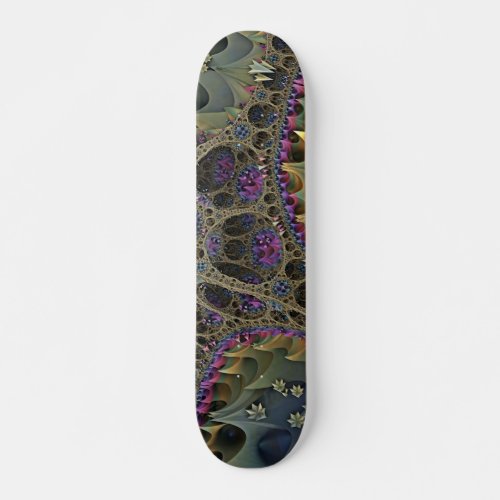 Fractal ART FLORAL WORLD Skateboard Deck