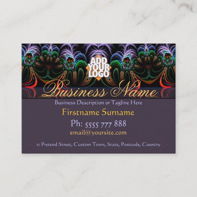 Fractal Art Garden Business card (Front)