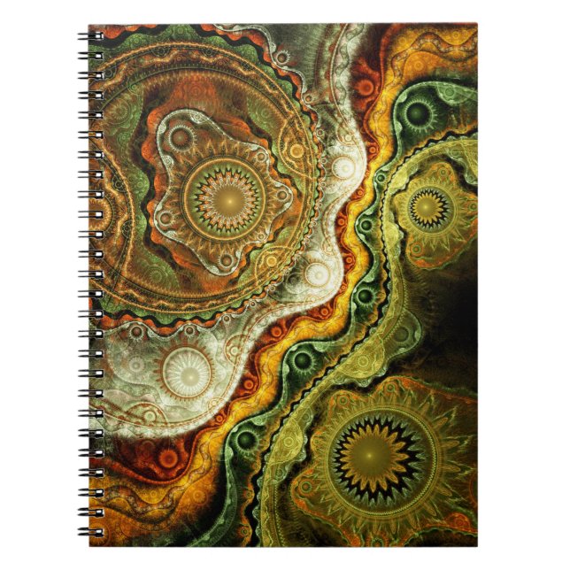 Fractal Art Notebook: Autumn Notebook (Front)