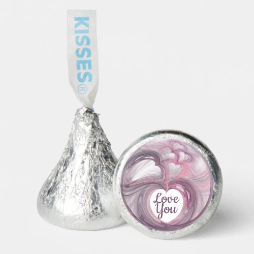 Fractal Art Pink Swirl Heart Valentines Day Hersheys Kisses