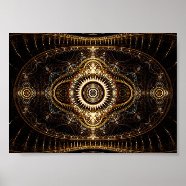 Fractal Art Poster: All Seeing Eye Poster (Front)