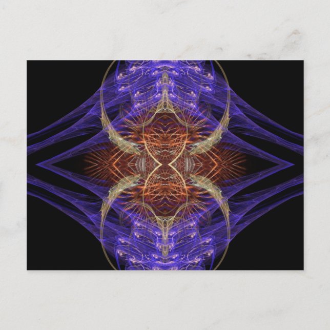 FRACTAL ART SERIES #1 Postcards (Front)