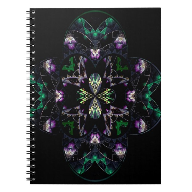 Fractal art texture notebook (Front)