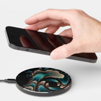 fractal art wireless charger