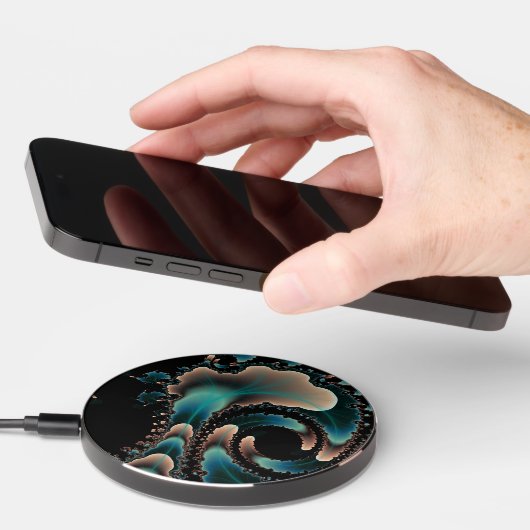 fractal art wireless charger (Hand)