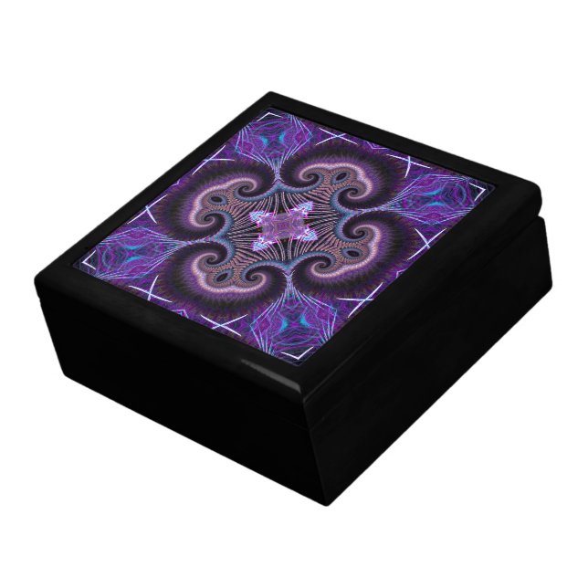 Fractal Artistry Purple Pink Black Gift Box (Side)