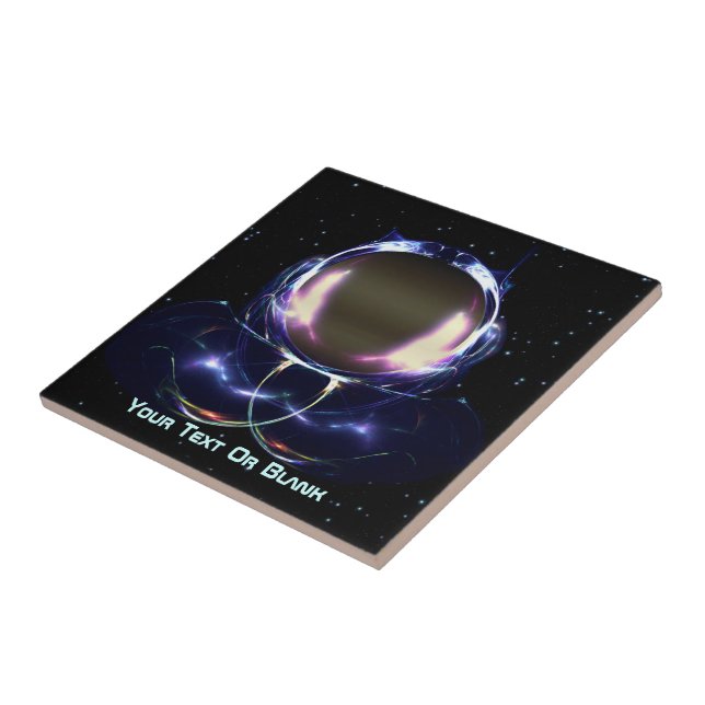 Fractal Astronaut Ceramic Tile (Side)