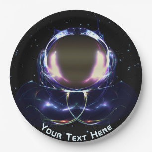 Fractal Astronaut Paper Plates