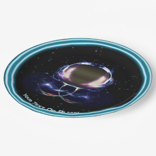 Fractal Astronaut Paper Plates