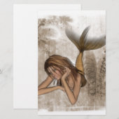 Fractal Background 3D Mermaid (Front/Back)