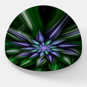 Fractal Bloom Glass Paper Weight