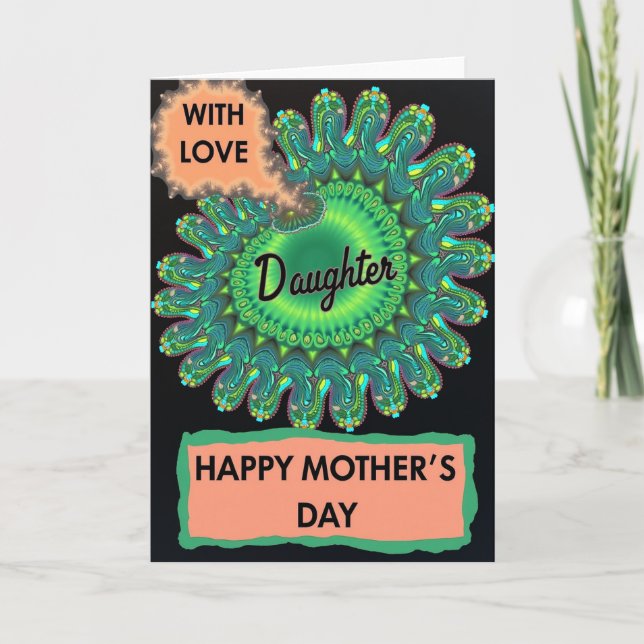 Fractal Bloom Mothers Day Card (Front)