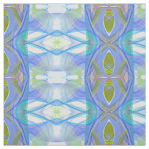 fractal blue ethnic pattern. fabric