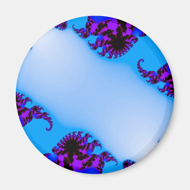 Fractal blue magnet (Front)