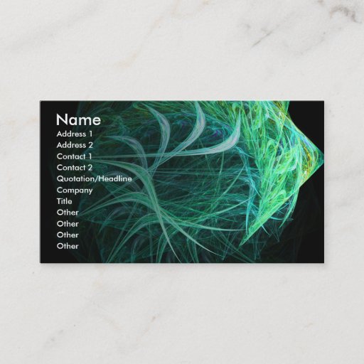 Customizable Fractal Business Cards _12