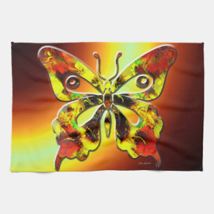 Fractal Butterfly Art 1 Kitchen Towel