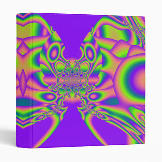 Fractal Butterfly Dance 3 Ring Binder