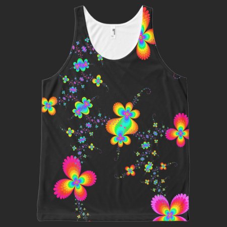 Fractal Butterfly Trails All-Over Print Tank Top