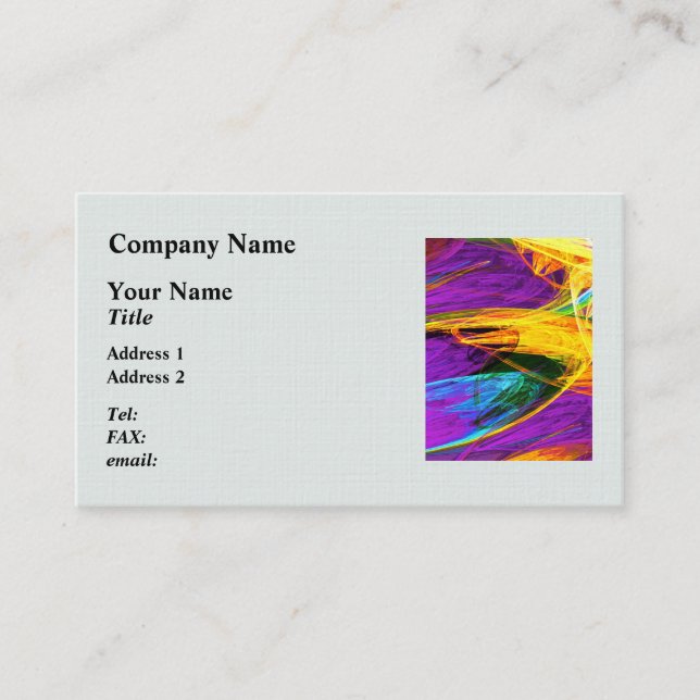 Fractal - Butterfly Wing Closeup Business Card (Front)