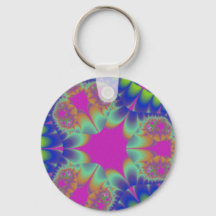 Fractal Cactus Bloom Keychain