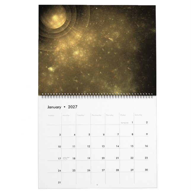 Fractal Calendar (Jan 2027)
