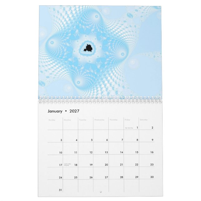 Fractal Calendar 2011 (Jan 2027)