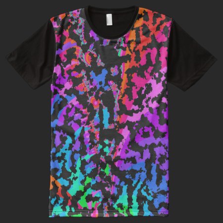 Fractal Camo Pattern All-Over Print Shirt
