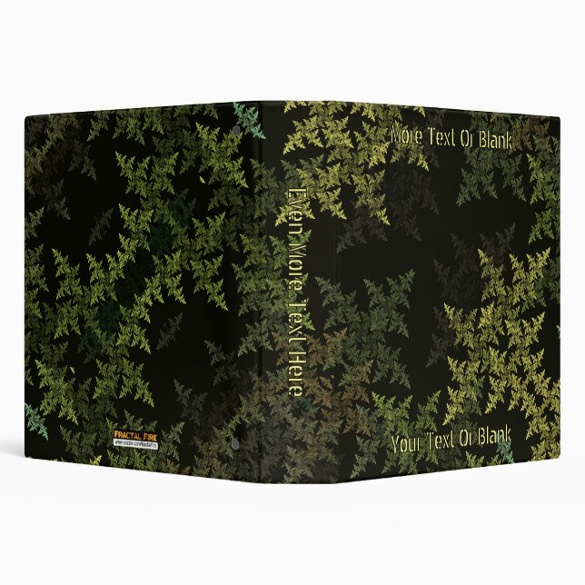 Fractal Camouflage 3 Ring Binder (Background)