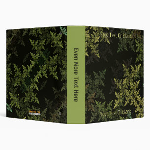 Fractal Camouflage 3 Ring Binder
