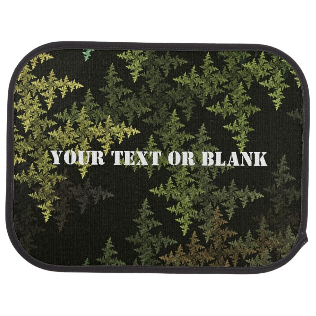 Fractal Camouflage Car Floor Mat (Rear)
