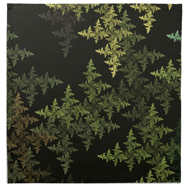 Fractal Camouflage Cloth Napkin (Front)