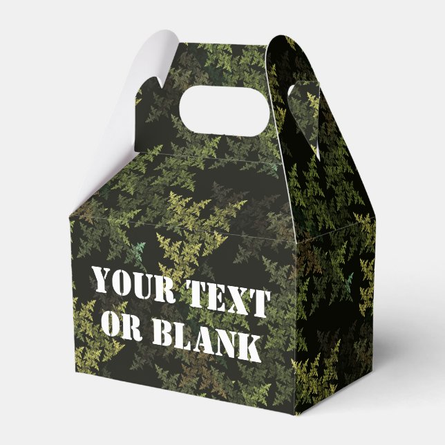 Fractal Camouflage Favor Boxes (Front Side)