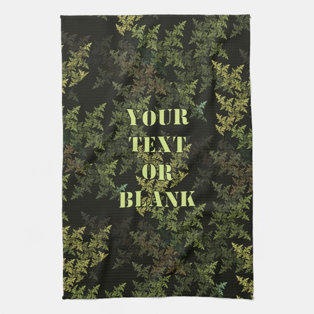 Fractal Camouflage Kitchen Towel (Vertical)