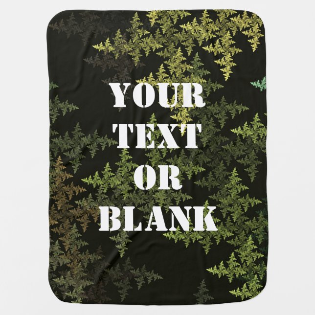 Fractal Camouflage Stroller Blanket (Front)