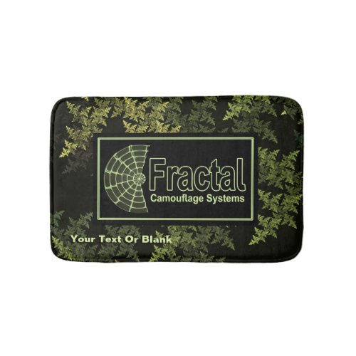 Fractal Camouflage Systems Logo Bathroom Mat