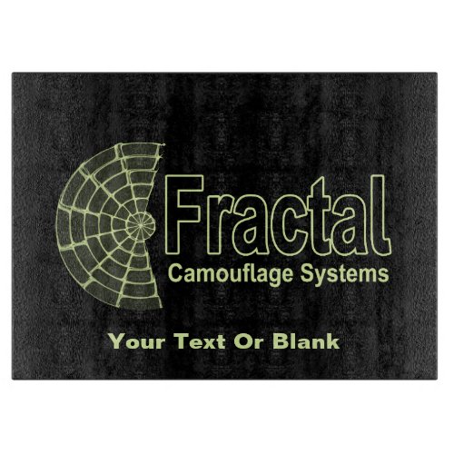 Fractal Camouflage Systems Logo Cutting Board